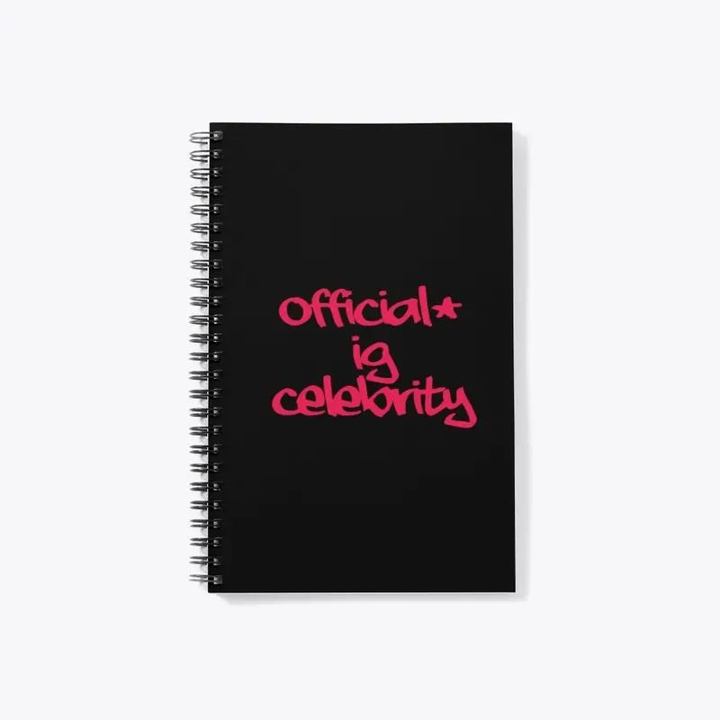 OIGC Notebook (Black/HotPink)