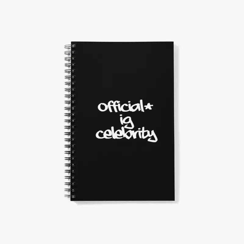 Official Ig Celebrity Notebook (Black)